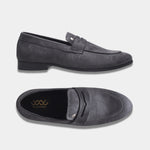 Load image into Gallery viewer, WAVEWALKER CHARGE Men Black Classic Suede Loafers