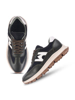 Load image into Gallery viewer, WAVEWALKER KILLER-1 Men Faux Leather Blue Casual Lace-Ups Shoes