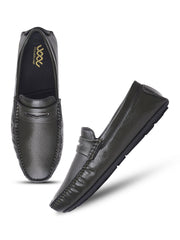 WAVEWALKER AERO Men Beige Faux Leather Slip-On Loafers