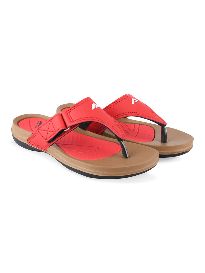 ADDA 2D STAR-1 Solid Thong Slipper For Women