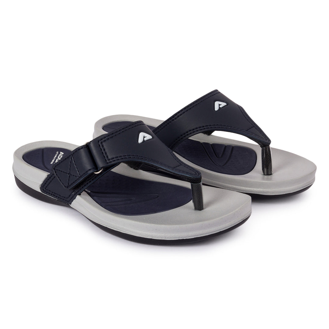 ADDA 2D STAR-1 Solid Thong Slipper For Women