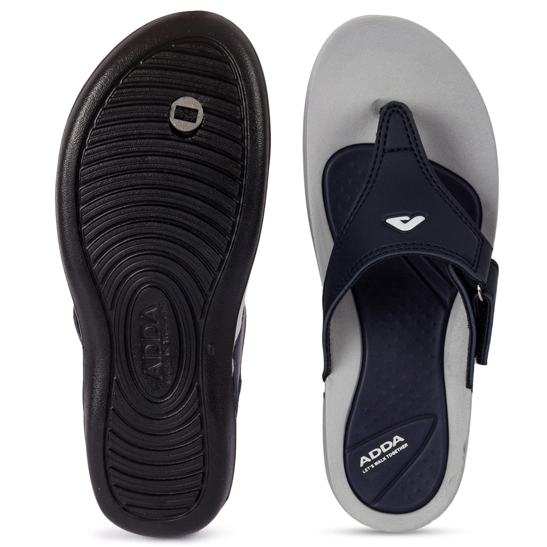 ADDA 2D STAR-1 Solid Thong Slipper For Women