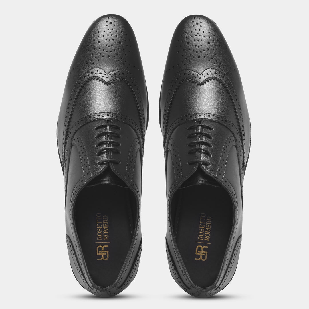 ROSETTO ROMERO Alpha Refined Craftsmanship Lace-Up Brogue Shoes For Men