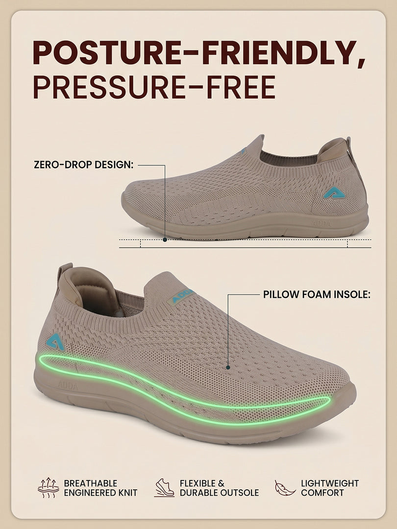 ADDA SOFTWALK-1 Women Comfortable & Breathable Knit Walking Sneakers