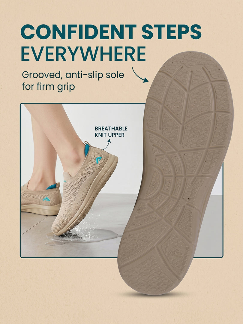 ADDA SOFTWALK-1 Women Comfortable & Breathable Knit Walking Sneakers