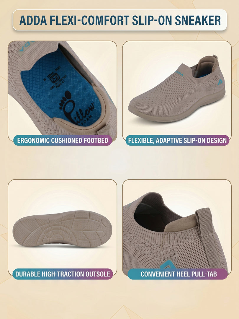 ADDA SOFTWALK-1 Women Comfortable & Breathable Knit Walking Sneakers