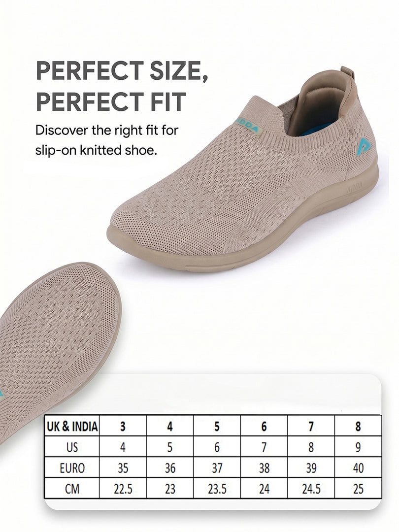 ADDA SOFTWALK-1 Women Comfortable & Breathable Knit Walking Sneakers