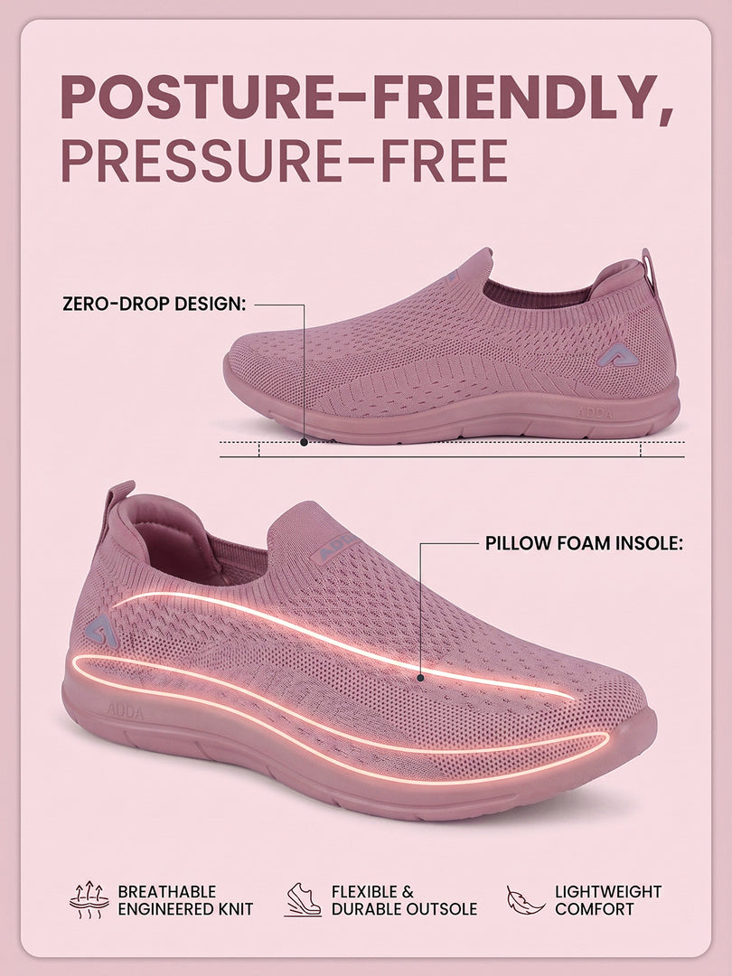 ADDA SOFTWALK-1 Women Comfortable & Breathable Knit Walking Sneakers
