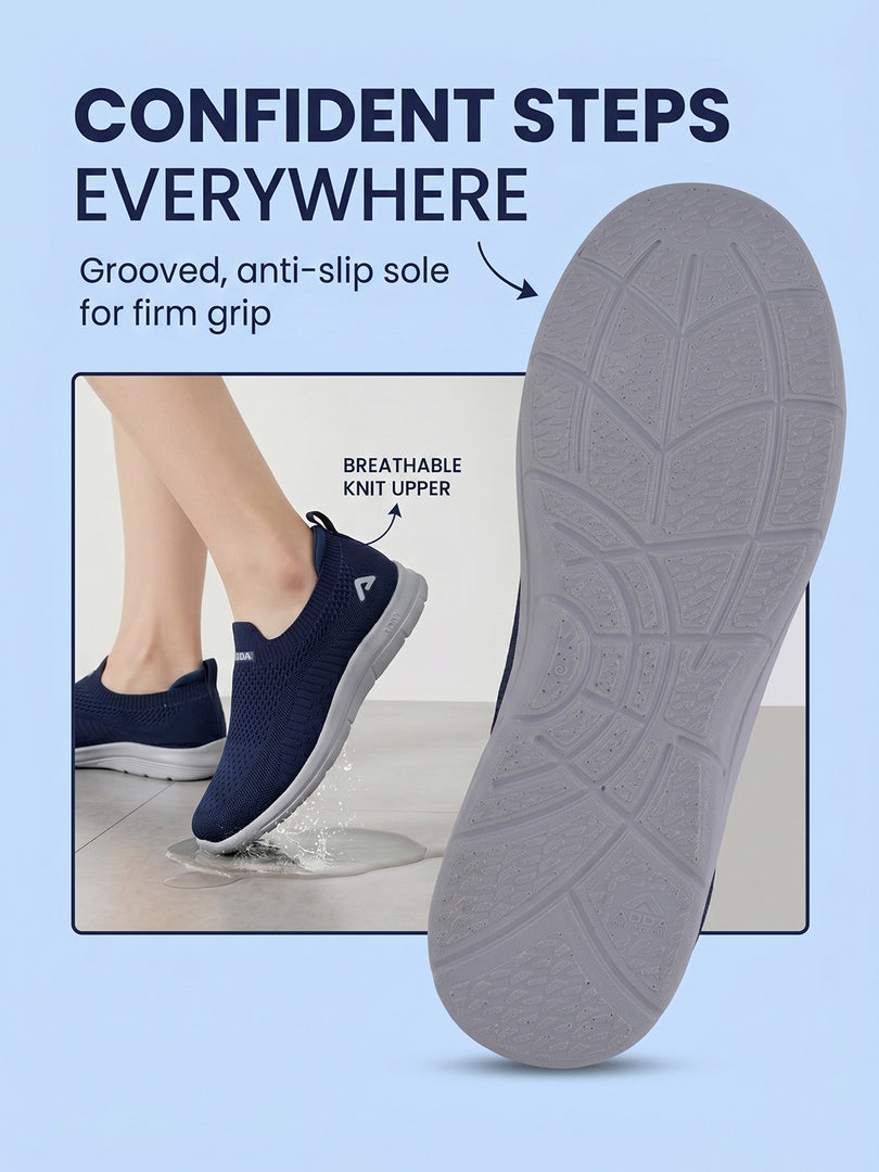 ADDA SOFTWALK-1 Women Comfortable & Breathable Knit Walking Sneakers