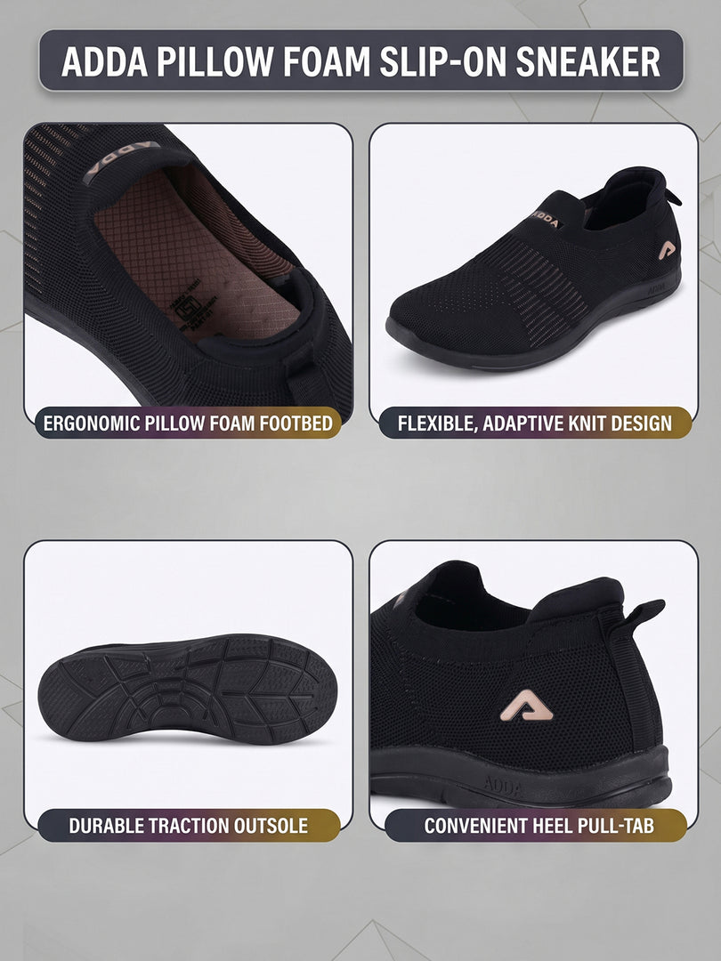 ADDA SOFTWALK-2 Women Comfortable & Breathable Knit Walking Sneakers