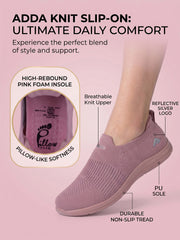 ADDA SOFTWALK-2 Women Comfortable & Breathable Knit Walking Sneakers