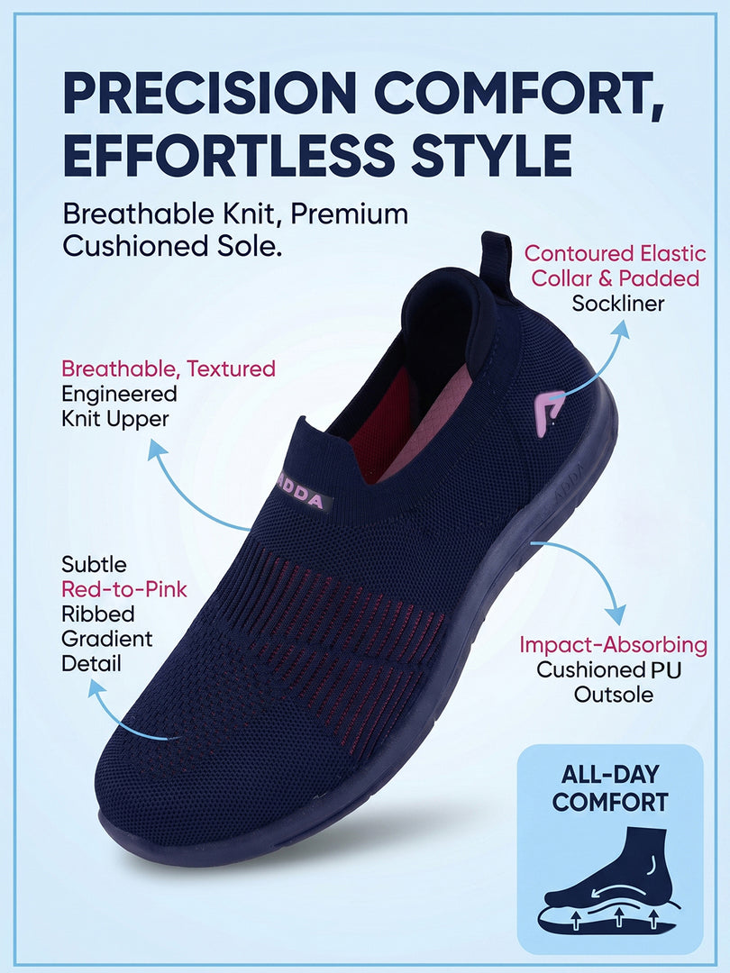 ADDA SOFTWALK-2 Women Comfortable & Breathable Knit Walking Sneakers