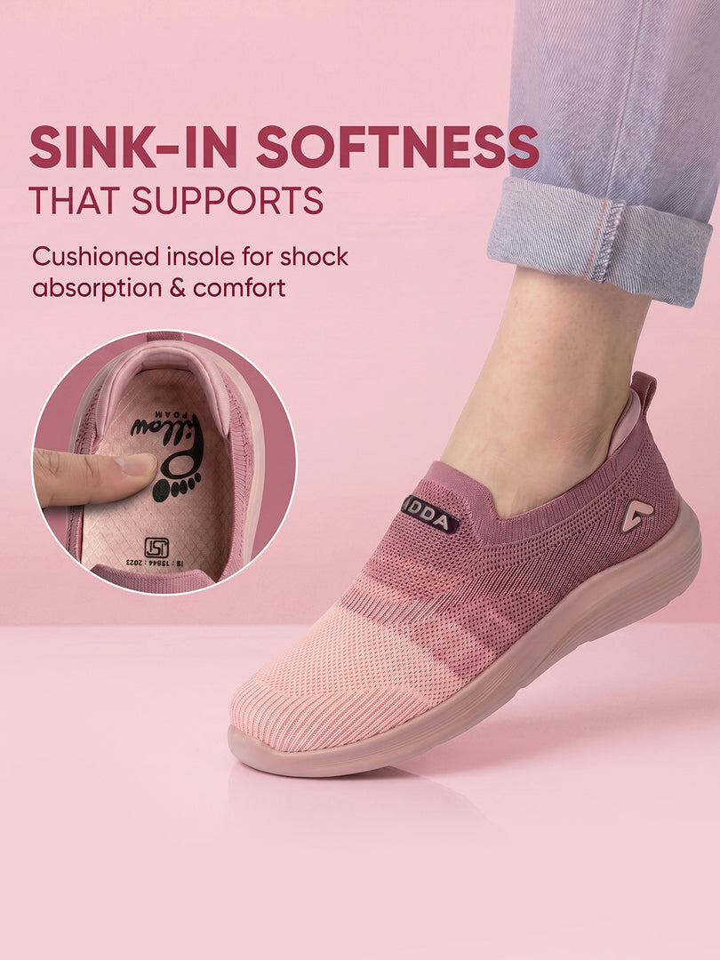 ADDA STAR-1 Women Comfortable & Breathable Knit Walking Sneakers