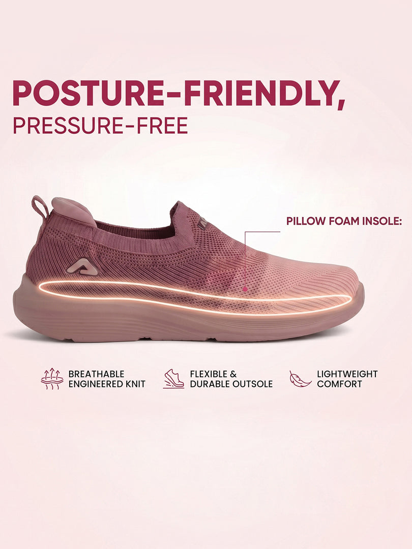 ADDA STAR-1 Women Comfortable & Breathable Knit Walking Sneakers