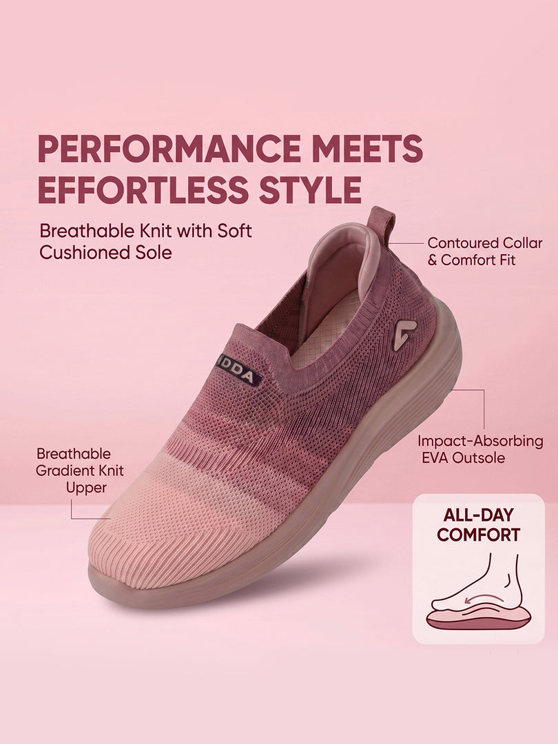 ADDA STAR-1 Women Comfortable & Breathable Knit Walking Sneakers
