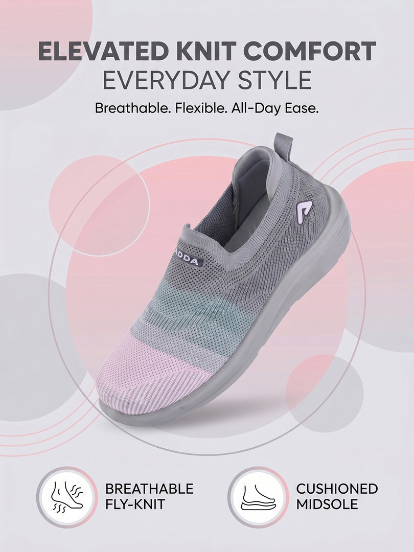 ADDA STAR-1 Women Comfortable & Breathable Knit Walking Sneakers