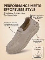 Load image into Gallery viewer, ADDA STAR-2 Women Comfortable &amp; Breathable Knit Walking Sneakers