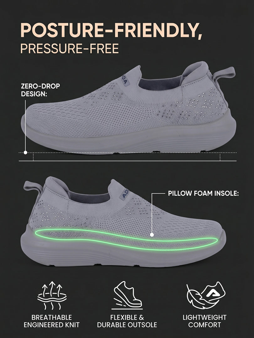 ADDA STAR-2 Women Comfortable & Breathable Knit Walking Sneakers