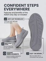 Load image into Gallery viewer, ADDA STAR-2 Women Comfortable &amp; Breathable Knit Walking Sneakers