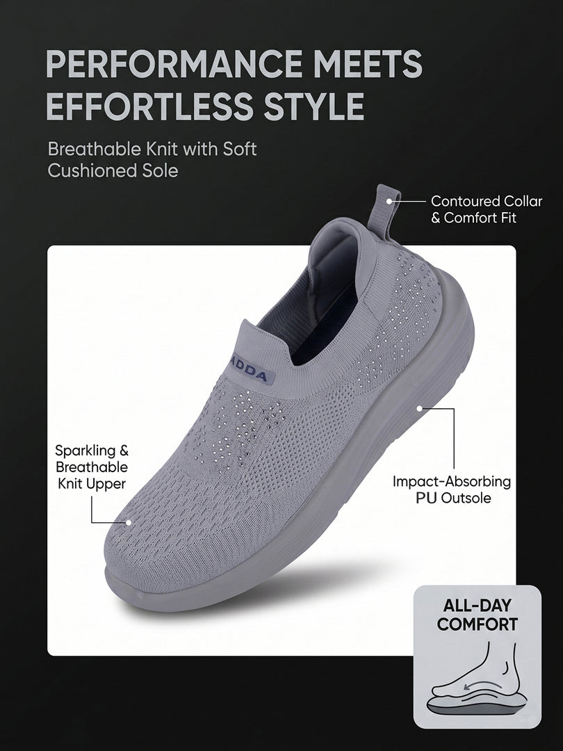 ADDA STAR-2 Women Comfortable & Breathable Knit Walking Sneakers