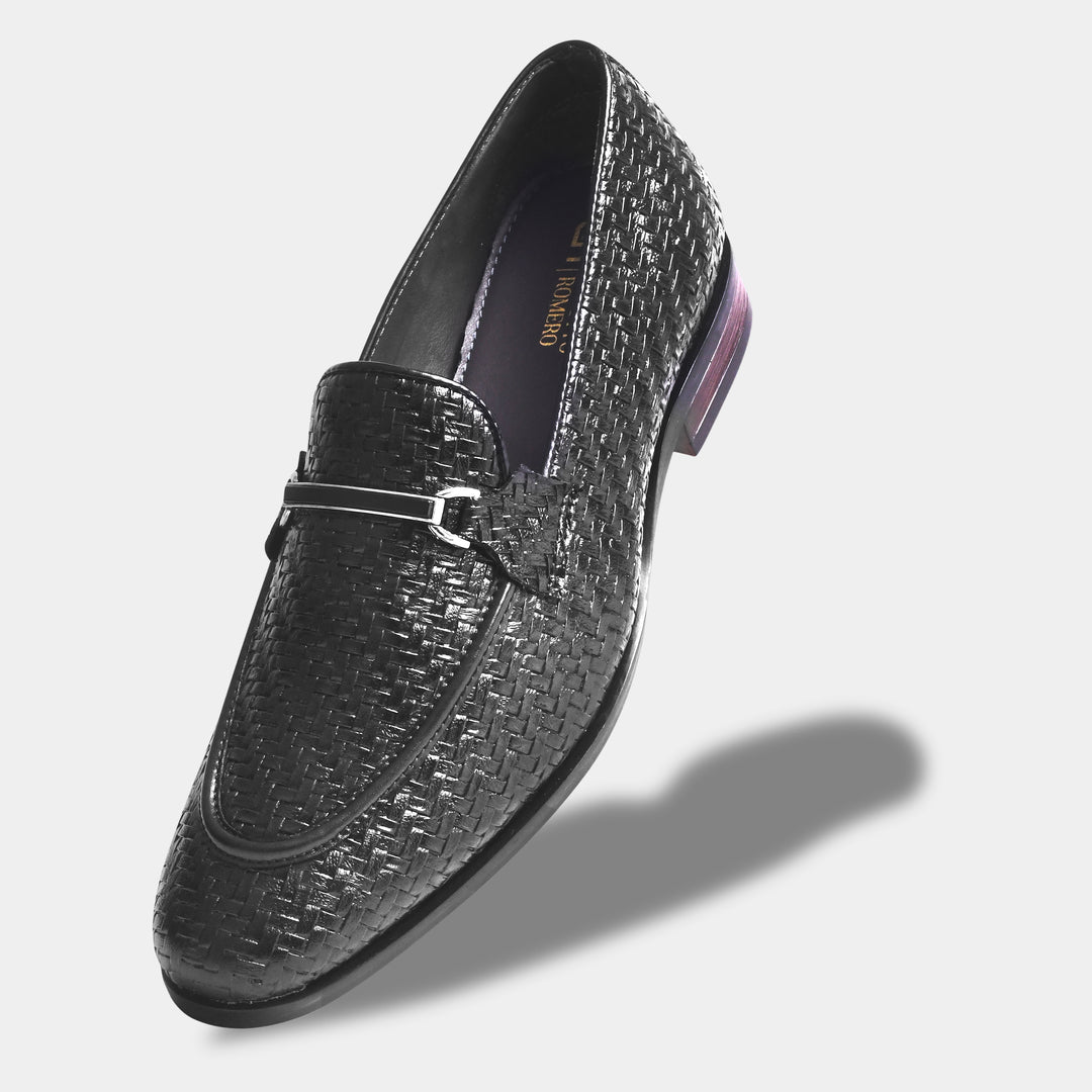 Rosetto Romero Blaze Handcrafted Woven Penny Loafers For Men
