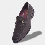 Load image into Gallery viewer, Rosetto Romero Blaze Handcrafted Woven Penny Loafers For Men