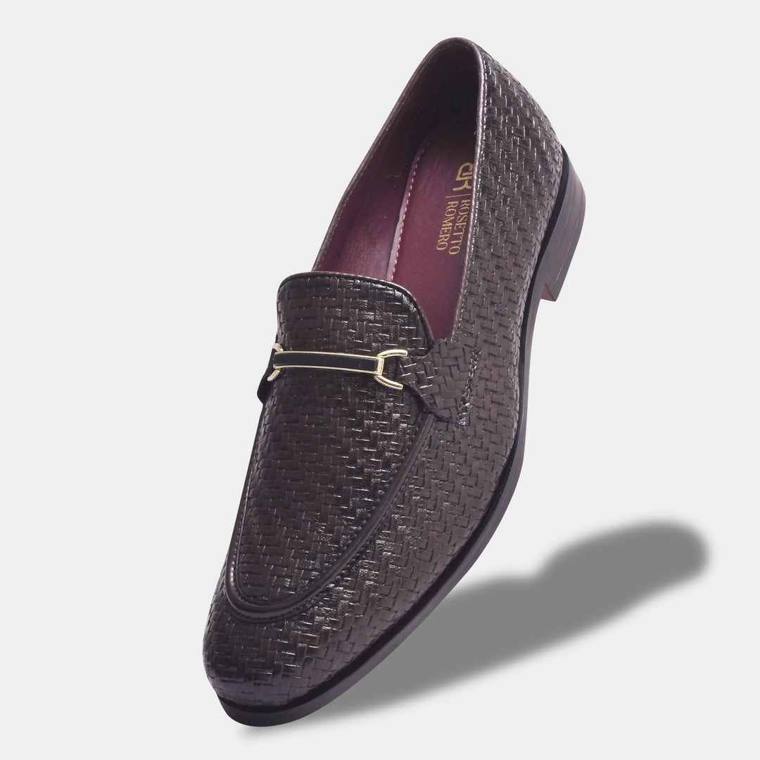 Rosetto Romero Blaze Handcrafted Woven Penny Loafers For Men