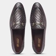 Rosetto Romero Blaze Handcrafted Woven Penny Loafers For Men