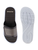 Load image into Gallery viewer, ADDA COMFORT PLUS Striped Slide For Men
