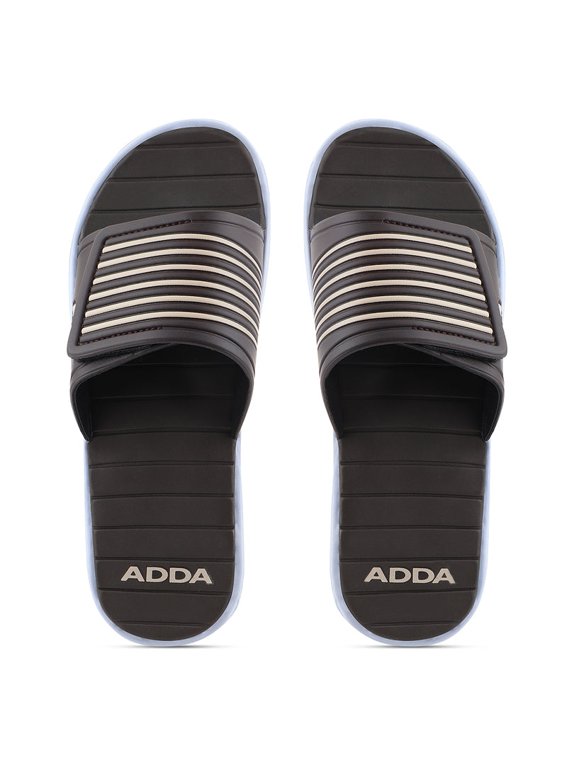 Adda Slides ADDA COMFORT PLUS Striped Slide For Men – The Superkart