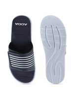 Load image into Gallery viewer, ADDA COMFORT PLUS Striped Slide For Men
