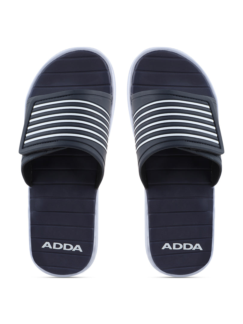 ADDA COMFORT PLUS Striped Slide For Men