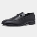 Load image into Gallery viewer, WAVEWALKER AMAZE Men Faux Leather Black Slip-On Loafers