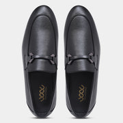 WAVEWALKER AMAZE Men Faux Leather Black Slip-On Loafers