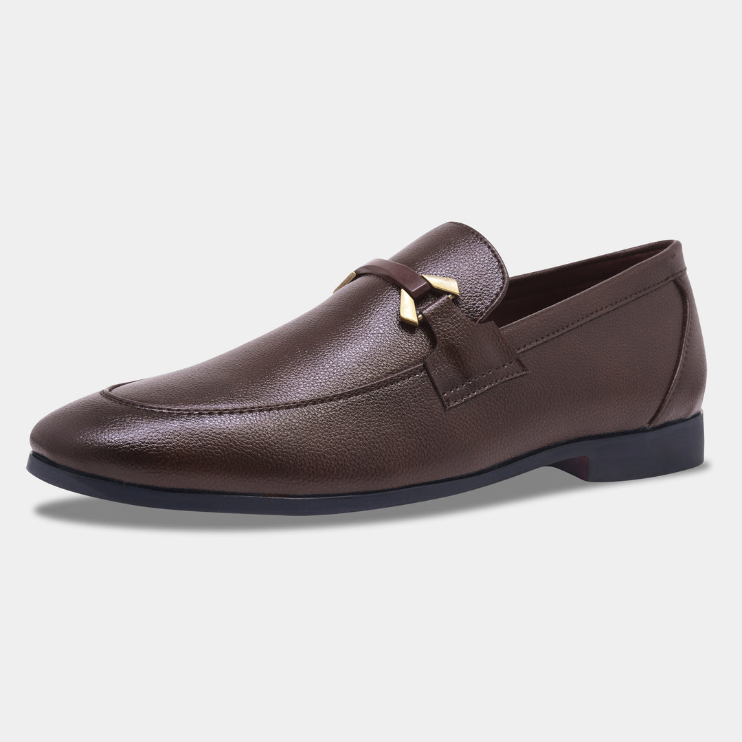 WAVEWALKER AMAZE Men Faux Leather Black Slip-On Loafers
