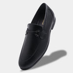 Load image into Gallery viewer, WAVEWALKER AMAZE Men Faux Leather Black Slip-On Loafers