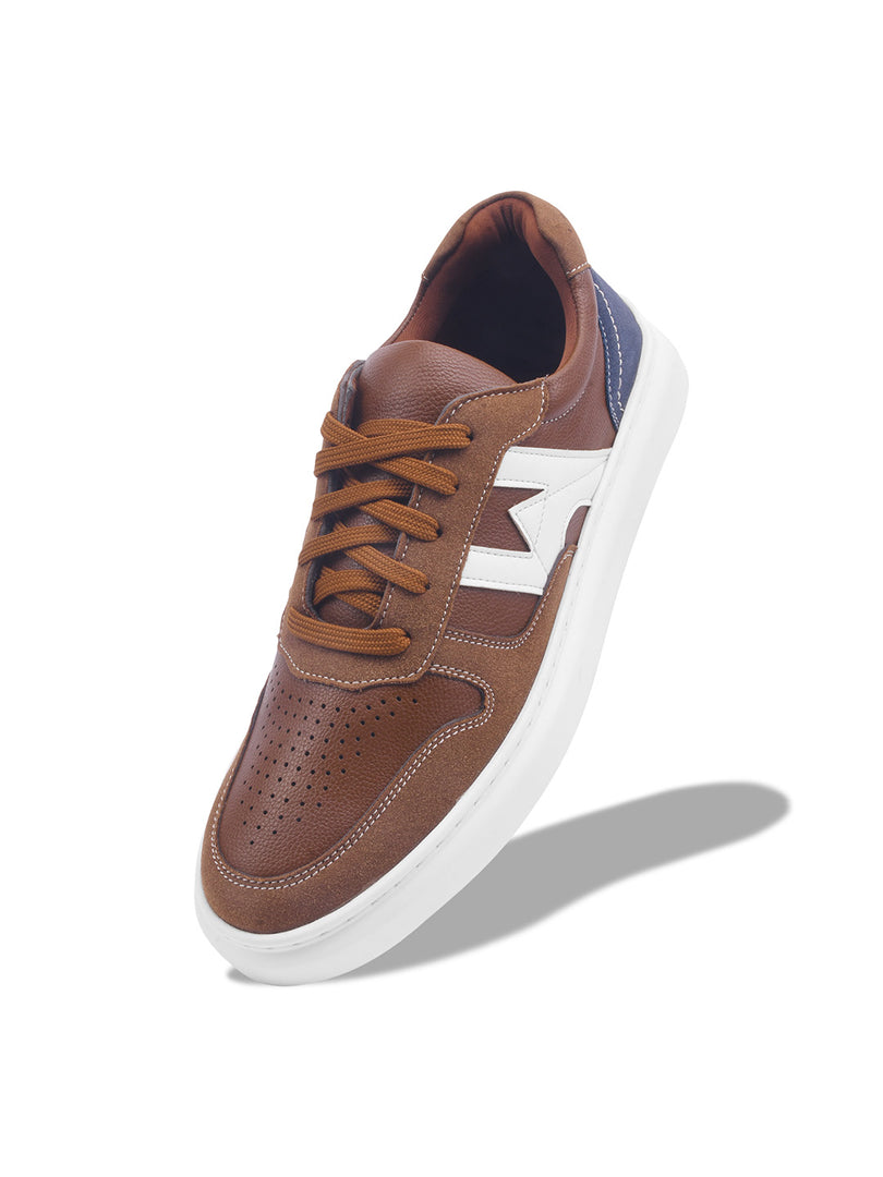 WAVEWALKER KILLER-3 Men Faux Leather Blue Casual Lace-Ups Shoes
