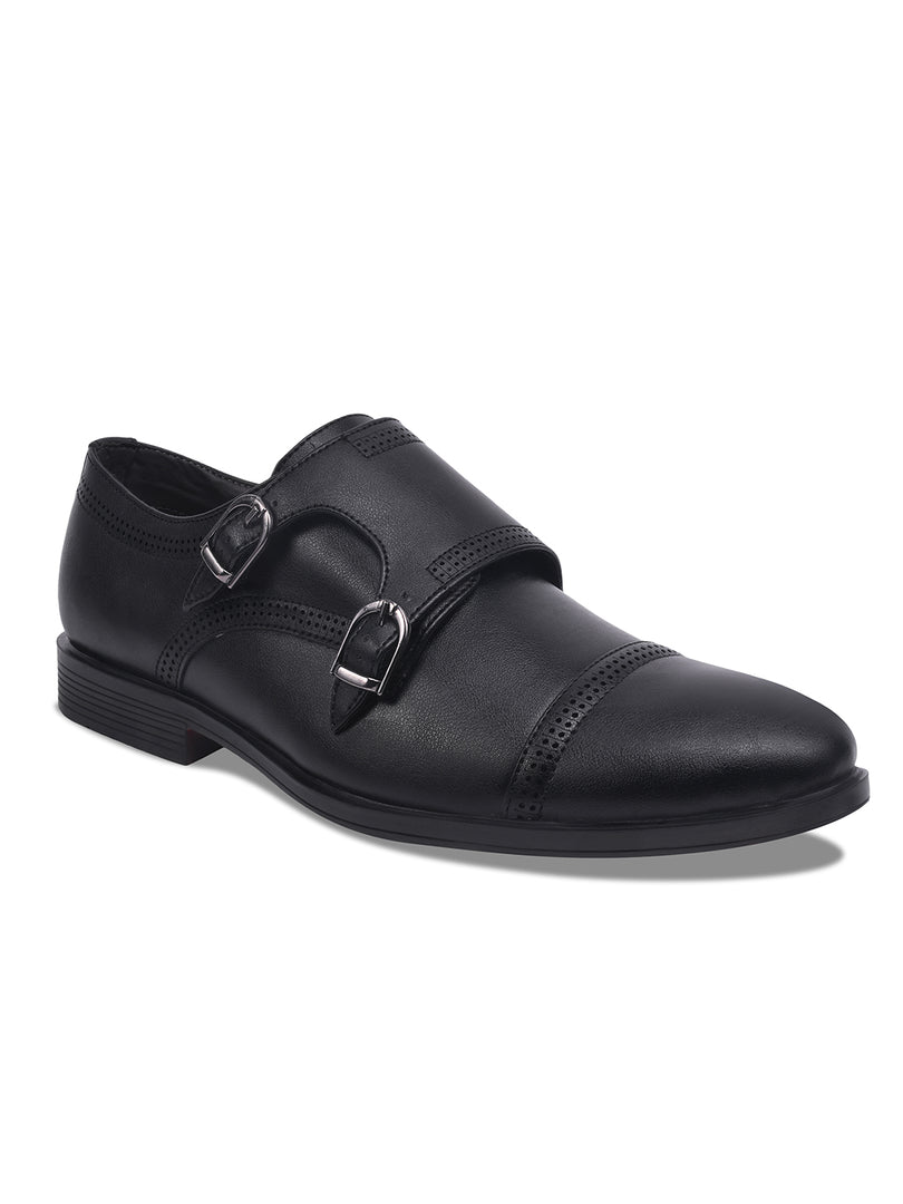 WAVEWALKER JAMES Men Premium Double Monk Strap Formal Shoes