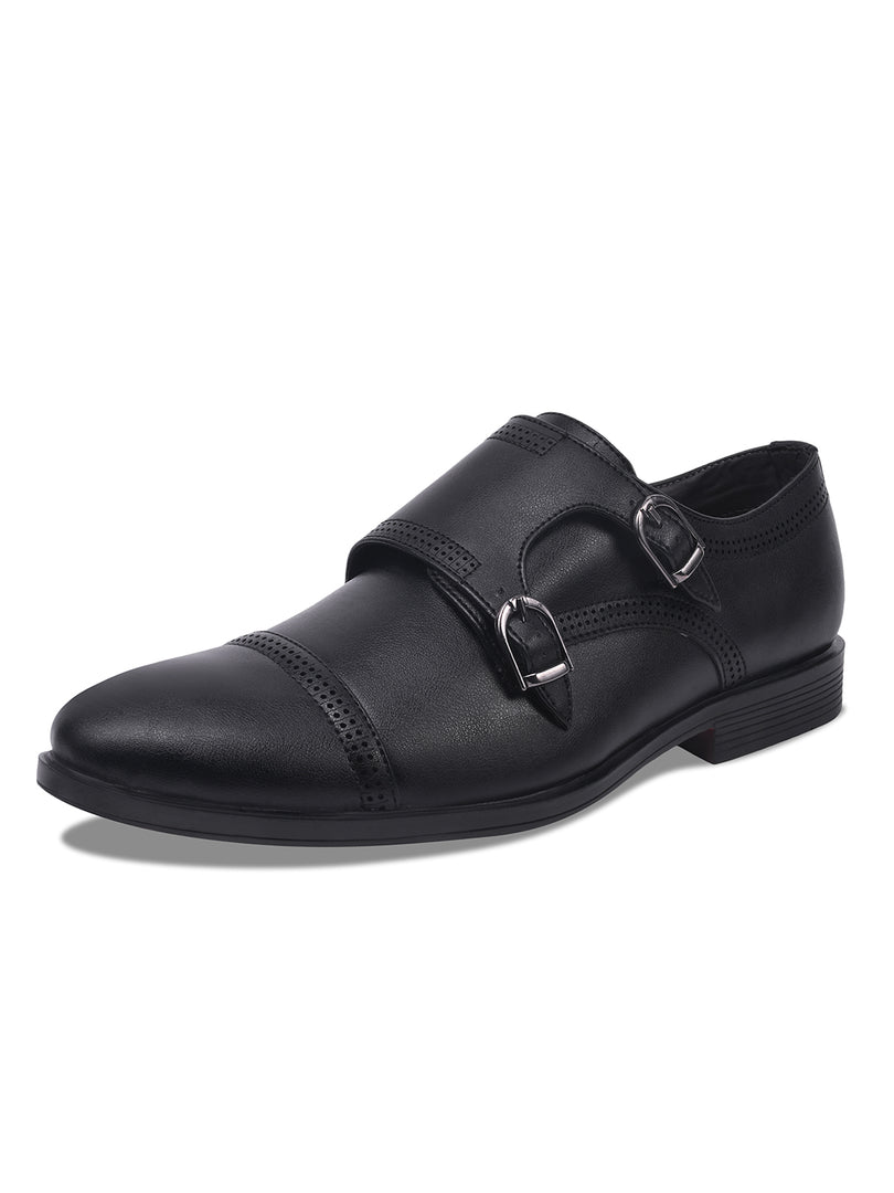 WAVEWALKER JAMES Men Premium Double Monk Strap Formal Shoes