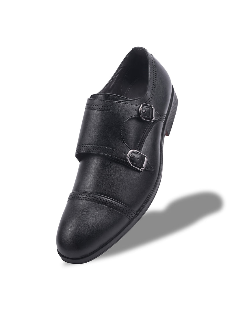 WAVEWALKER JAMES Men Premium Double Monk Strap Formal Shoes