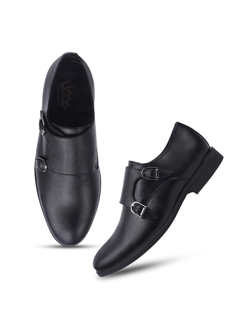 WAVEWALKER JUSTIN Men Premium Double Monk Strap Formal Shoes