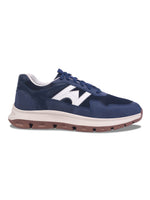 Load image into Gallery viewer, WAVEWALKER KILLER-2 Men Faux Leather Blue Casual Lace-Ups Shoes