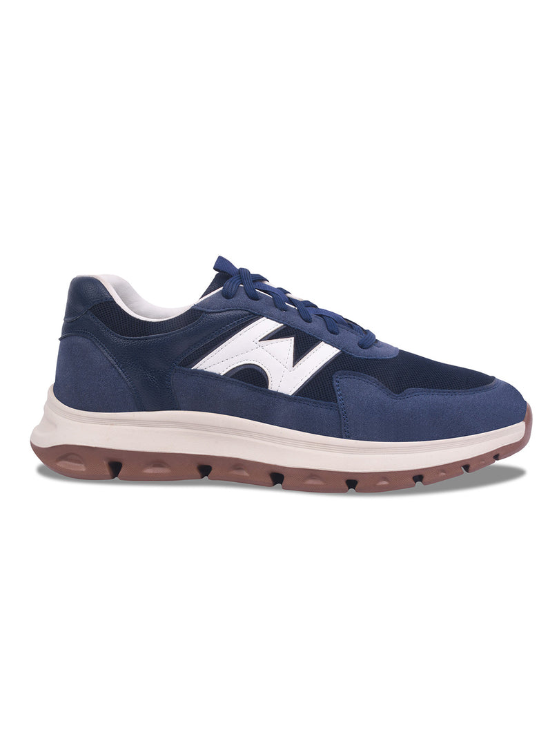 WAVEWALKER KILLER-2 Men Faux Leather Blue Casual Lace-Ups Shoes