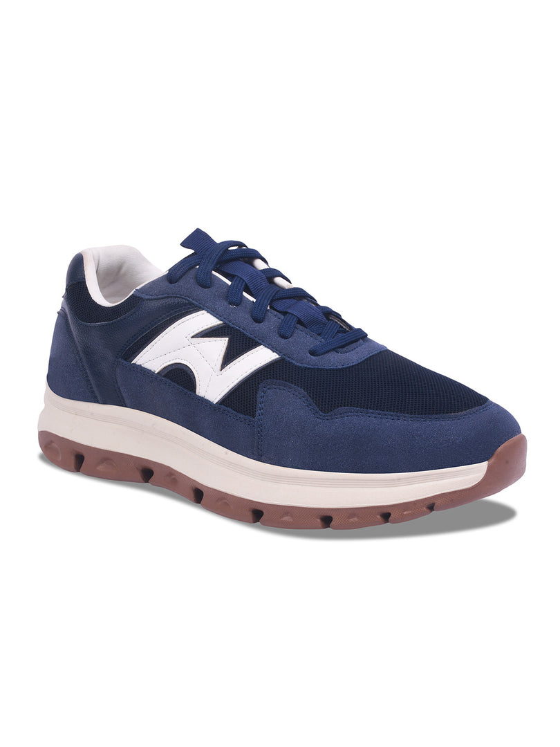 WAVEWALKER KILLER-2 Men Faux Leather Blue Casual Lace-Ups Shoes