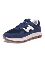 Load image into Gallery viewer, WAVEWALKER KILLER-2 Men Faux Leather Blue Casual Lace-Ups Shoes