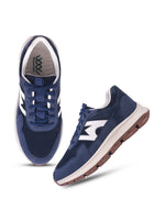 Load image into Gallery viewer, WAVEWALKER KILLER-2 Men Faux Leather Blue Casual Lace-Ups Shoes