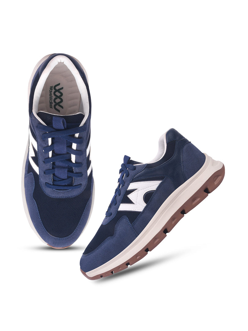 WAVEWALKER KILLER-2 Men Faux Leather Blue Casual Lace-Ups Shoes