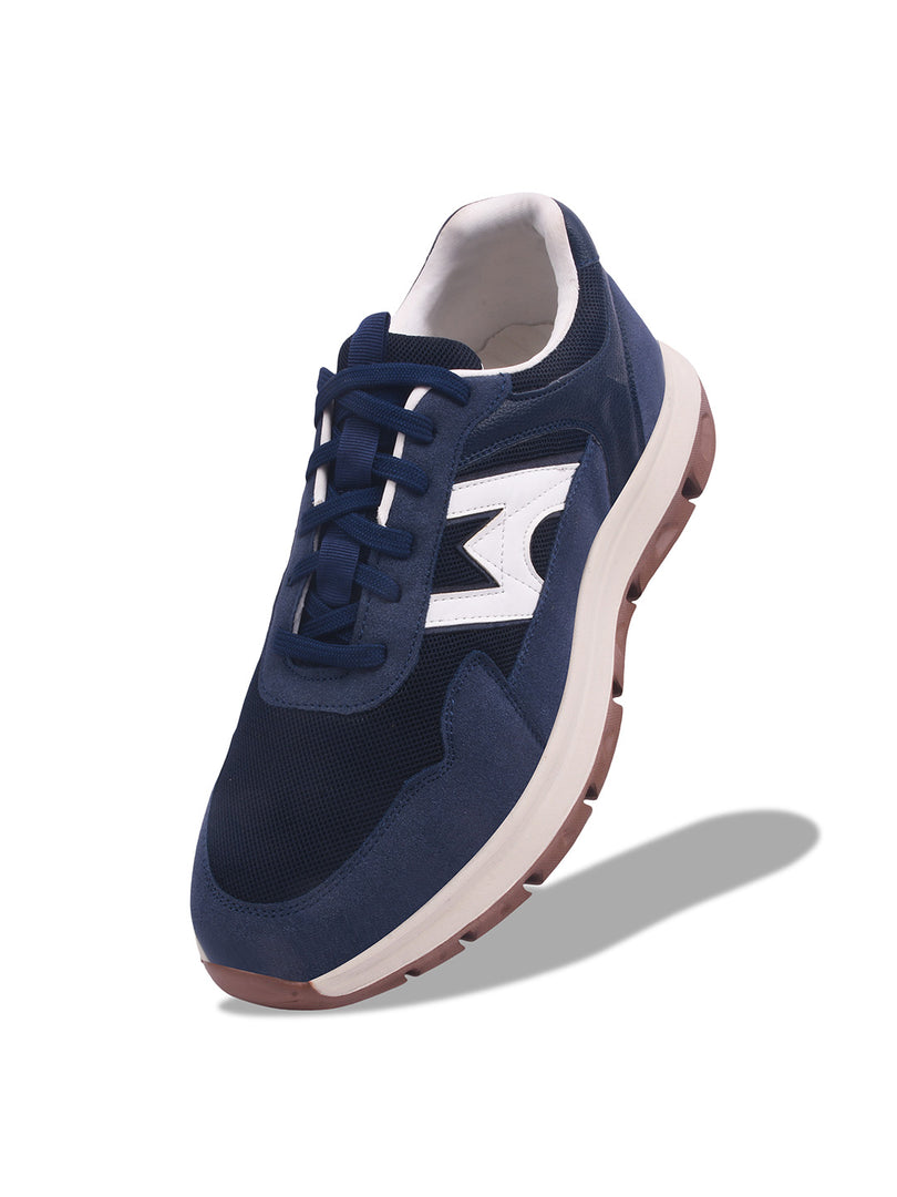 WAVEWALKER KILLER-2 Men Faux Leather Blue Casual Lace-Ups Shoes