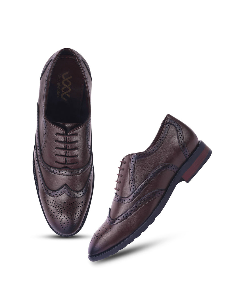 WAVEWALKER ALPHA-3 Refined Craftsmanship Lace-Up Brogue Shoes