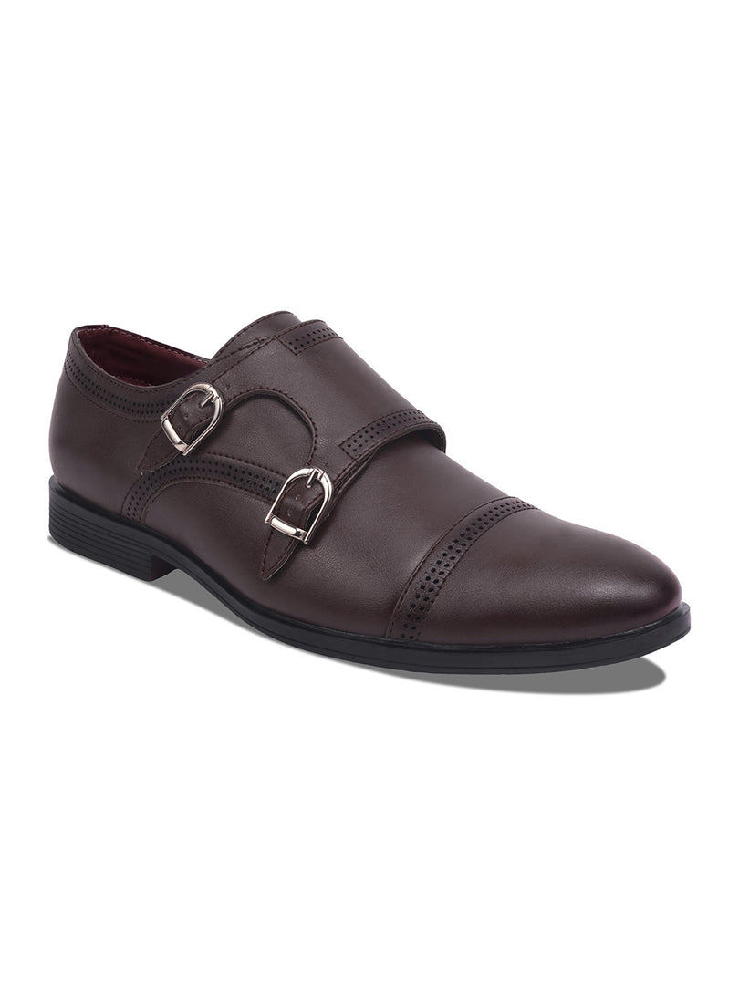 WAVEWALKER JAMES Men Premium Double Monk Strap Formal Shoes